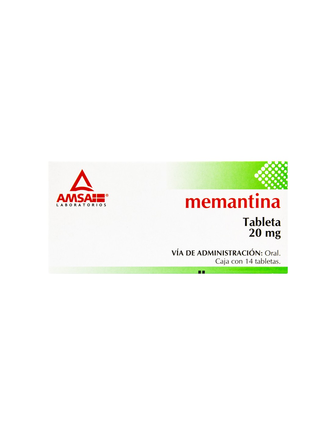 Ams Memantina 20 Mg Tab 14